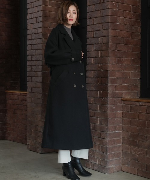 LOUISE ODIER（ルイーズオディール）の「ウィンタートレンチコート（トレンチコート・レディース・チャコールグレー/ブラック/アイボリー・MEDIUM）」の11枚目の写真