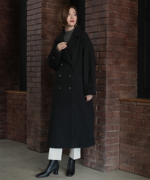 LOUISE ODIER（ルイーズオディール）の「ウィンタートレンチコート（トレンチコート・レディース・チャコールグレー/ブラック/アイボリー・MEDIUM）」の12枚目の写真