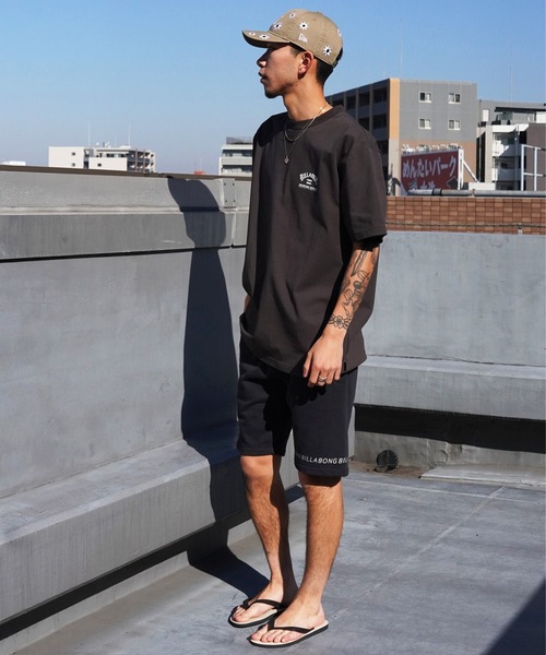 BILLABONG(ビラボン)の「BILLABONG/ビラボン 半袖Tシャツ ストレッチ オーバーシルエット BE011-230(Tシャツ/カットソー・メンズ・サンドベージュ/スミクロ/クリーム/グリーン・M/XL/L)」の8枚目の写真