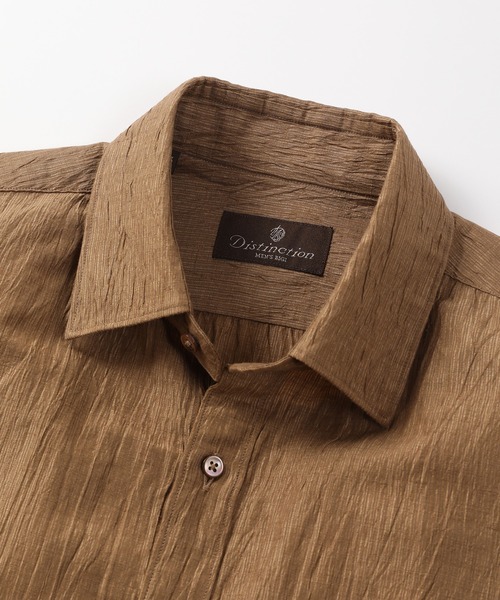 MEN'S BIGI(メンズビギ)の「リネン×コットンシャツ made in japan(シャツ/ブラウス・メンズ・ホワイト/ネイビー/ブラウン・01/02/03/04)」の12枚目の写真