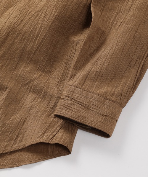 MEN'S BIGI(メンズビギ)の「リネン×コットンシャツ made in japan(シャツ/ブラウス・メンズ・ホワイト/ネイビー/ブラウン・01/02/03/04)」の14枚目の写真