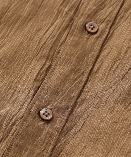 MEN'S BIGI(メンズビギ)の「リネン×コットンシャツ made in japan(シャツ/ブラウス・メンズ・ホワイト/ネイビー/ブラウン・01/02/03/04)」の13枚目の写真