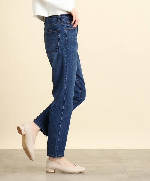 grove（グローブ）の「◆キレイ目見え♪デニムテーパードパンツ（デニムパンツ・レディース・ブルー/ネイビー/ブルー系その他・03/02/01/05/04）」の7枚目の写真