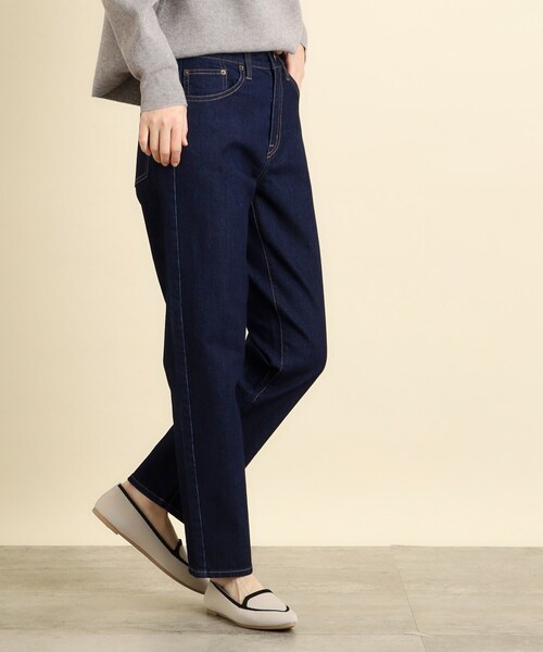 grove（グローブ）の「◆キレイ目見え♪デニムテーパードパンツ（デニムパンツ・レディース・ブルー/ネイビー/ブルー系その他・03/02/01/05/04）」の10枚目の写真