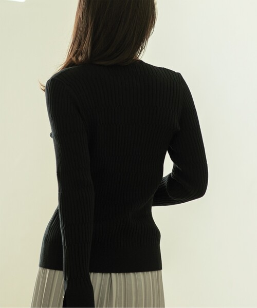 OPAQUE.CLIP（オペークドットクリップ）の「◆UV クルーネックニット【洗濯機洗い可】（ニット/セーター・レディース・ホワイト/ライトイエロー系/グレー/ブラック・36/38/40/42）」の13枚目の写真