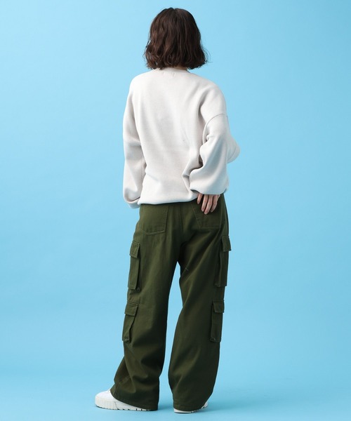 PBLIM(ページボーイリム)の「PBLIM/スペースJQニット(ニット/セーター・レディース・オフホワイト/チャコールグレー/イエロー・FREE)」の8枚目の写真