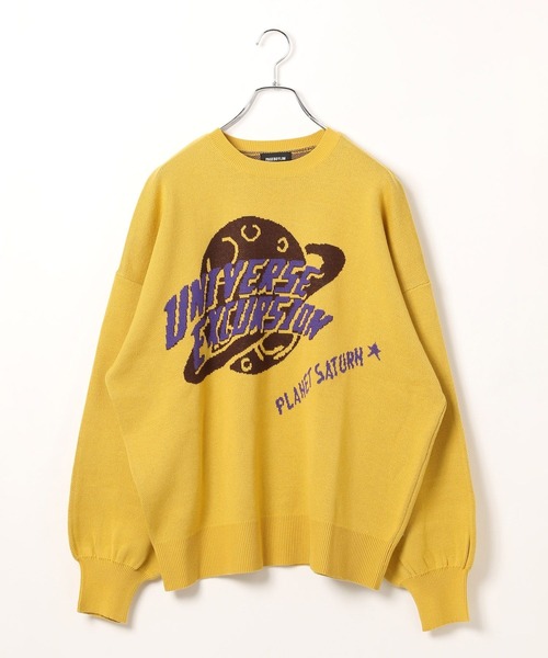 PBLIM(ページボーイリム)の「PBLIM/スペースJQニット(ニット/セーター・レディース・オフホワイト/チャコールグレー/イエロー・FREE)」の18枚目の写真