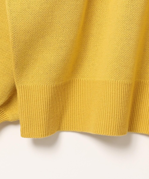 PBLIM(ページボーイリム)の「PBLIM/スペースJQニット(ニット/セーター・レディース・オフホワイト/チャコールグレー/イエロー・FREE)」の7枚目の写真