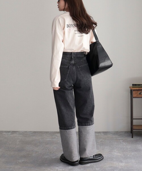 GEVACO(ゲバコ)の「【GEVACO/ゲバコ】ピグメントバックPTロングスリーブT(Tシャツ/カットソー・レディース・オフホワイト/ネイビー/ブラウン/チャコールグレー・38)」の8枚目の写真