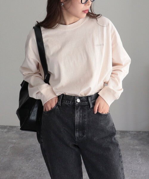 GEVACO(ゲバコ)の「【GEVACO/ゲバコ】ピグメントバックPTロングスリーブT(Tシャツ/カットソー・レディース・オフホワイト/ネイビー/ブラウン/チャコールグレー・38)」の10枚目の写真