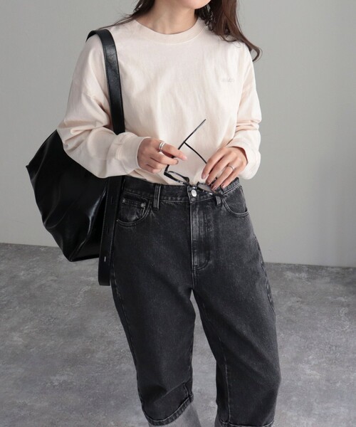 GEVACO(ゲバコ)の「【GEVACO/ゲバコ】ピグメントバックPTロングスリーブT(Tシャツ/カットソー・レディース・オフホワイト/ネイビー/ブラウン/チャコールグレー・38)」の12枚目の写真