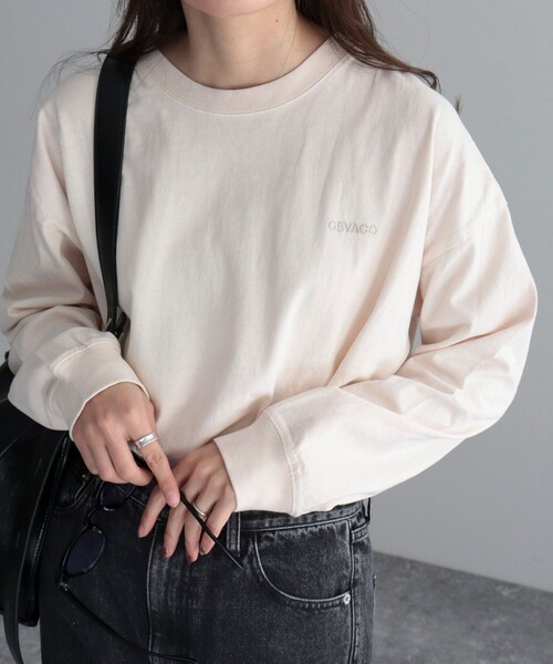 GEVACO(ゲバコ)の「【GEVACO/ゲバコ】ピグメントバックPTロングスリーブT(Tシャツ/カットソー・レディース・オフホワイト/ネイビー/ブラウン/チャコールグレー・38)」の15枚目の写真