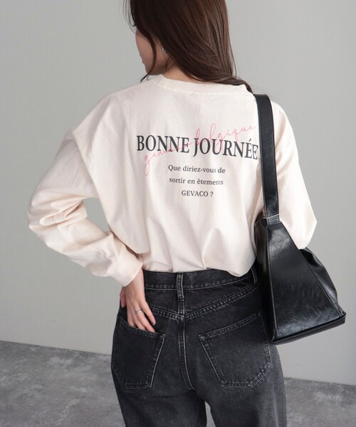 GEVACO(ゲバコ)の「【GEVACO/ゲバコ】ピグメントバックPTロングスリーブT(Tシャツ/カットソー・レディース・オフホワイト/ネイビー/ブラウン/チャコールグレー・38)」の17枚目の写真