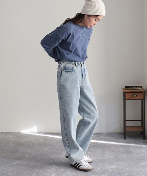 GEVACO(ゲバコ)の「【GEVACO/ゲバコ】ピグメントバックPTロングスリーブT(Tシャツ/カットソー・レディース・オフホワイト/ネイビー/ブラウン/チャコールグレー・38)」の18枚目の写真