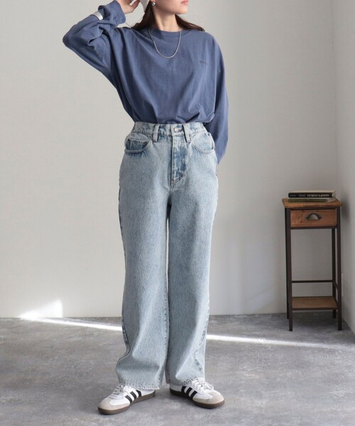 GEVACO(ゲバコ)の「【GEVACO/ゲバコ】ピグメントバックPTロングスリーブT(Tシャツ/カットソー・レディース・オフホワイト/ネイビー/ブラウン/チャコールグレー・38)」の19枚目の写真