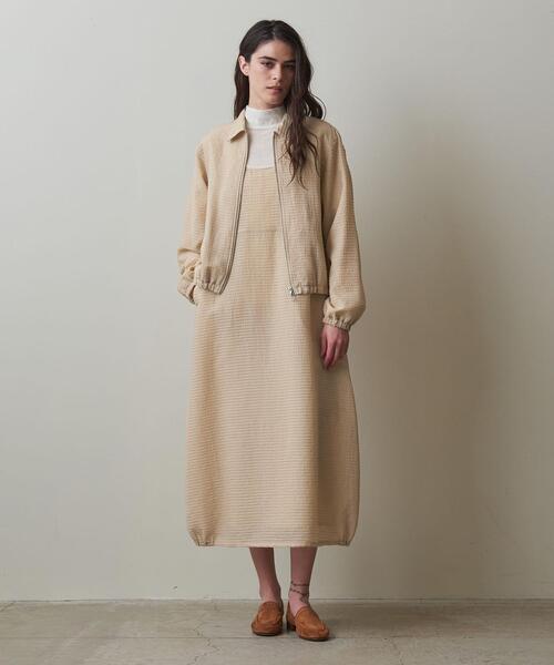 Steven Alan（スティーブンアラン）の「＜Steven Alan＞フリルボーダー タンクトップ ワンピース（ワンピース・レディース・ブラック/ベージュ・M/S）」の4枚目の写真