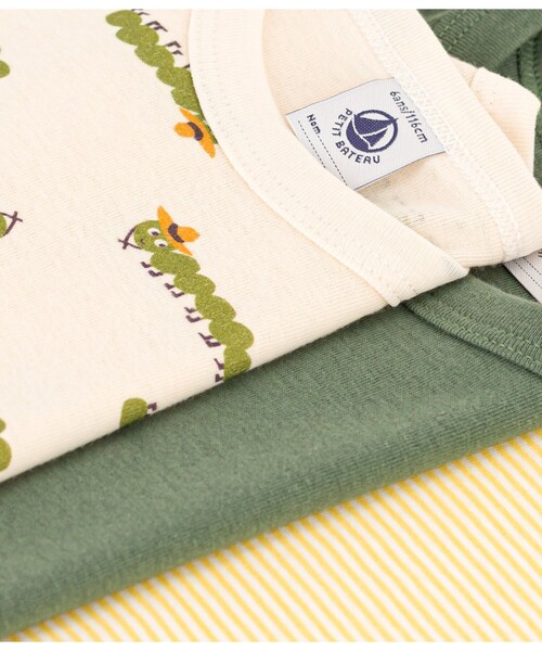 PETIT BATEAU（プチバトー）の「半袖Ｔシャツ３枚組（インナーウェア/肌着・キッズ・その他1・5YEAR/4YEAR/2YEAR/3YEAR）」の3枚目の写真