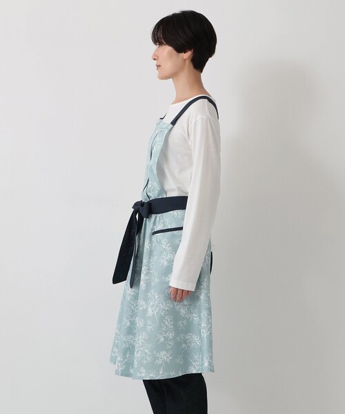 WEB限定】ラインフラワーエプロン（エプロン）｜Afternoon Tea