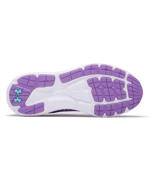UNDER ARMOUR(アンダーアーマー)の「UAチャージド ローグ4(ランニング/レディース)(スニーカー・レディース・ブラック×パープル・24.5cm/23.5cm/25.5cm/25.0cm/24.0cm/22.5cm/23.0cm)」の4枚目の写真