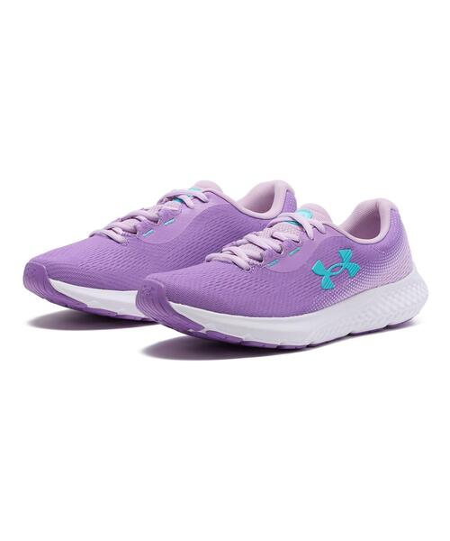 UNDER ARMOUR(アンダーアーマー)の「UAチャージド ローグ4(ランニング/レディース)(スニーカー・レディース・ブラック×パープル・24.5cm/23.5cm/25.5cm/25.0cm/24.0cm/22.5cm/23.0cm)」の5枚目の写真
