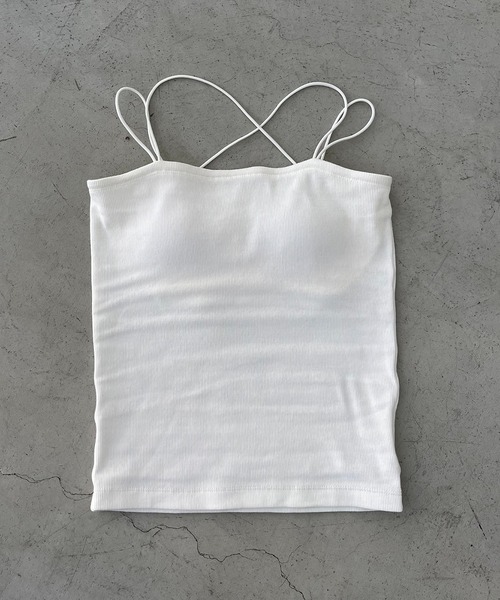 CAPRICIEUX LE'MAGE(カプリシューレマージュ)の「Wストラップキャミ(キャミソール・レディース・ブラック/グレイッシュベージュ/ホワイト・36/38)」の10枚目の写真