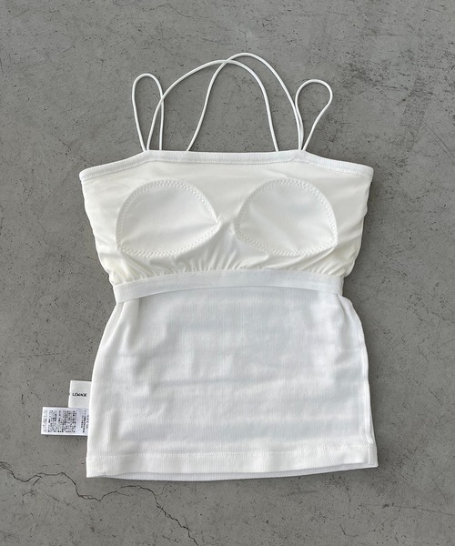 CAPRICIEUX LE'MAGE(カプリシューレマージュ)の「Wストラップキャミ(キャミソール・レディース・ブラック/グレイッシュベージュ/ホワイト・36/38)」の13枚目の写真