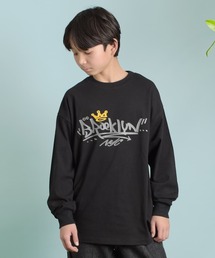 GLAZOS | フロントグラフィティプリント長袖Tシャツ(Tシャツ/カットソー)