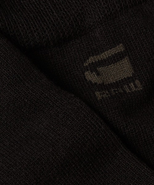 G-STAR（ジースター）の「BURGER SOCK 2-PACK/ロゴソックス/2足セット（ソックス/靴下・メンズ・ダークブラック/ダークブルー・23-25/25-27/27-29）」の4枚目の写真