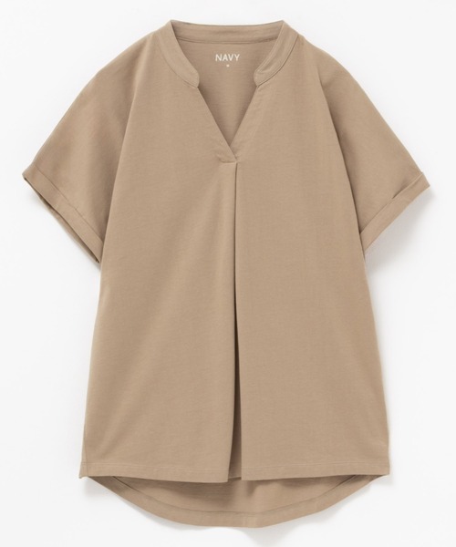 NAVY(ネイビー)の「NAVY 抗菌・UVカット・紫外線対策 ベーシックスキッパーTシャツ(Tシャツ/カットソー・レディース・ホワイト/ブラック/ピンク/グリーン系その他/モカ・L/M/S/XL)」の20枚目の写真