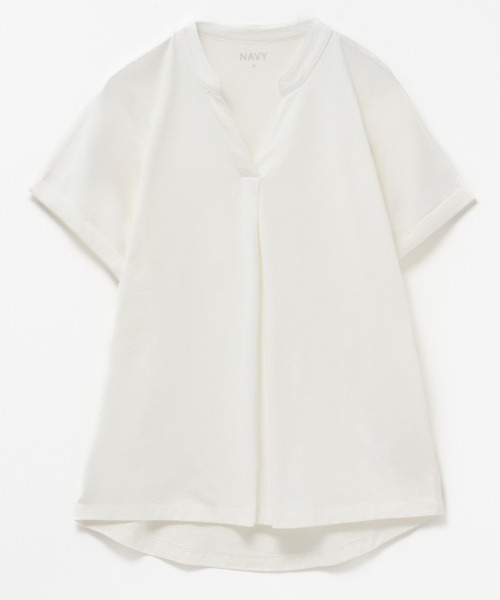 NAVY(ネイビー)の「NAVY 抗菌・UVカット・紫外線対策 ベーシックスキッパーTシャツ(Tシャツ/カットソー・レディース・ホワイト/ブラック/ピンク/グリーン系その他/モカ・L/M/S/XL)」の19枚目の写真