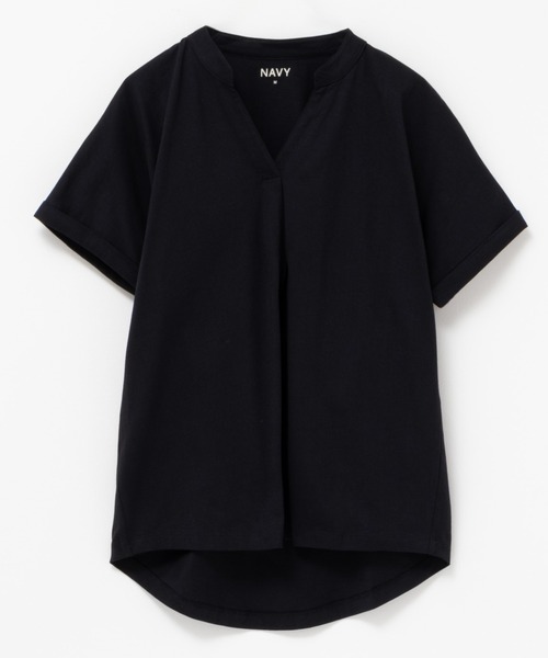 NAVY(ネイビー)の「NAVY 抗菌・UVカット・紫外線対策 ベーシックスキッパーTシャツ(Tシャツ/カットソー・レディース・ホワイト/ブラック/ピンク/グリーン系その他/モカ・L/M/S/XL)」の18枚目の写真