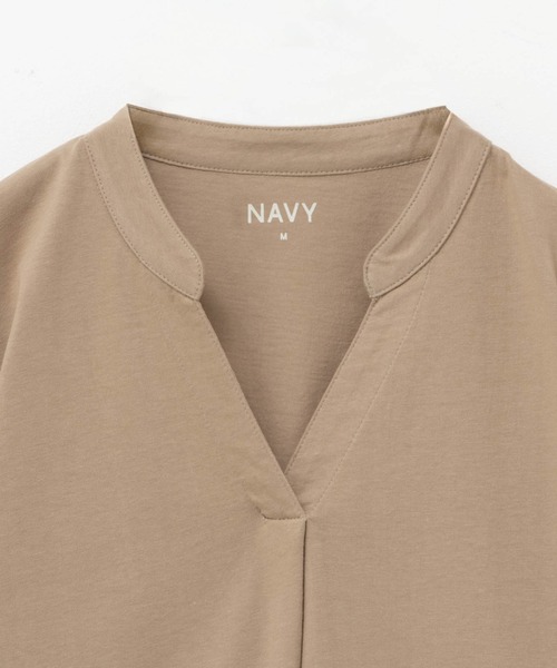 NAVY(ネイビー)の「NAVY 抗菌・UVカット・紫外線対策 ベーシックスキッパーTシャツ(Tシャツ/カットソー・レディース・ホワイト/ブラック/ピンク/グリーン系その他/モカ・L/M/S/XL)」の14枚目の写真