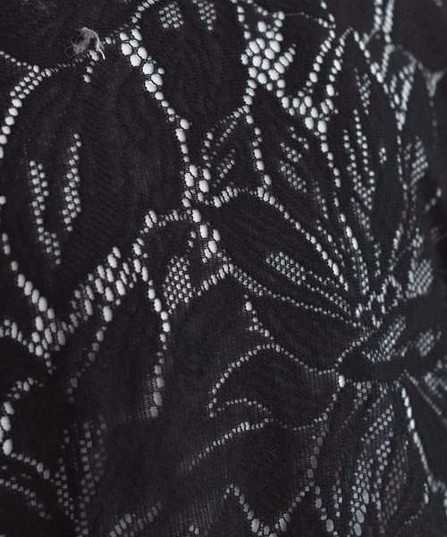 epnok（エプノック）の「フラワーレースシアースラックスパンツ（スラックス・メンズ・ブラック/ナチュラル・SMALL/MEDIUM/LARGE）」の16枚目の写真