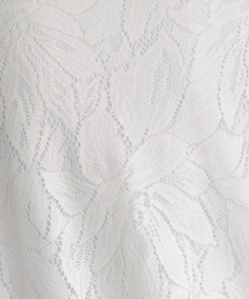 epnok（エプノック）の「フラワーレースシアースラックスパンツ（スラックス・メンズ・ブラック/ナチュラル・SMALL/MEDIUM/LARGE）」の3枚目の写真