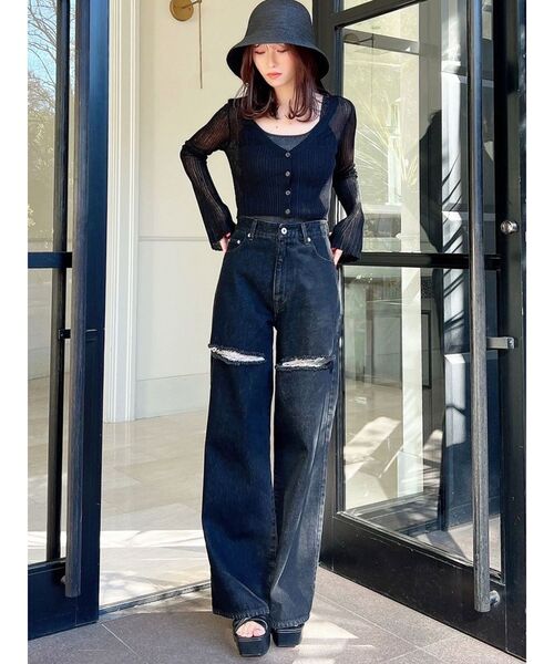 RESEXXY（リゼクシー）の「ペーパーベルハット（ハット・レディース・ブラック/ベージュ・FREE）」の6枚目の写真