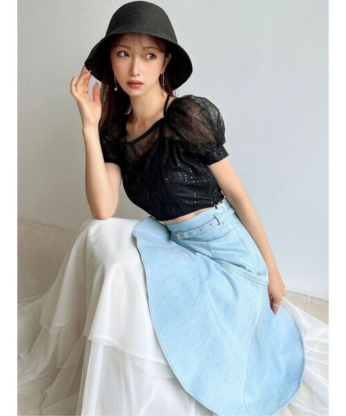 RESEXXY（リゼクシー）の「ペーパーベルハット（ハット・レディース・ブラック/ベージュ・FREE）」の15枚目の写真