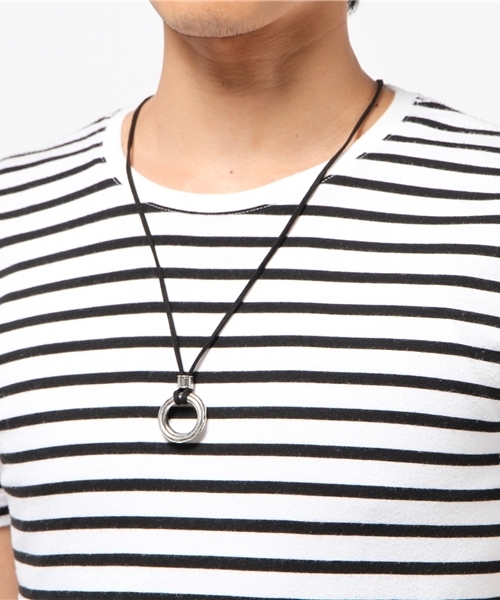 WEGO（ウィゴー）の「WEGO/レザーロングリングネックレス（ネックレス・メンズ・ゴールド/シルバー・FREE）」の7枚目の写真