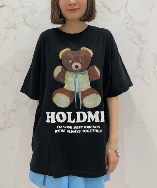 Candy Stripper（キャンディストリッパー）の「HOLD ME BIG Tシャツ（Tシャツ/カットソー・レディース・オフホワイト/ブラック/イエロー・2）」の3枚目の写真