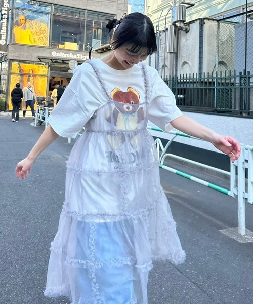 Candy Stripper（キャンディストリッパー）の「HOLD ME BIG Tシャツ（Tシャツ/カットソー・レディース・オフホワイト/ブラック/イエロー・2）」の5枚目の写真