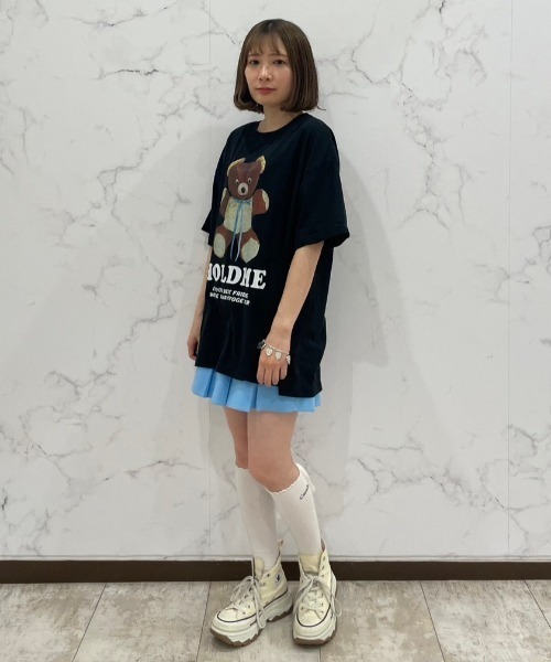 Candy Stripper（キャンディストリッパー）の「HOLD ME BIG Tシャツ（Tシャツ/カットソー・レディース・オフホワイト/ブラック/イエロー・2）」の16枚目の写真