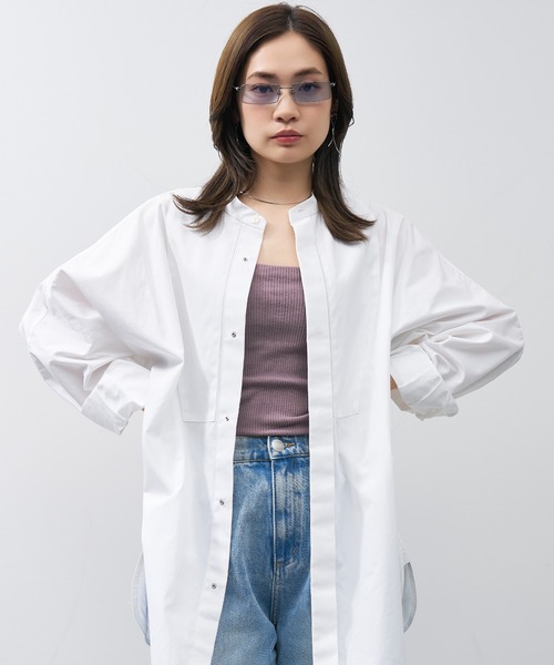 Zoff（ゾフ）の「スクエア型 サングラス｜メタルフレーム｜Y2K｜Zoff（サングラス・レディース・シルバー/ガンメタ・FREE）」の20枚目の写真