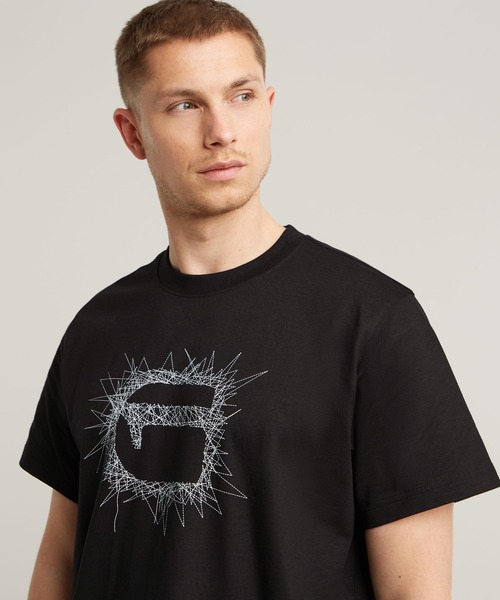 G-STAR Stitch Burger Men's T-Shirt, White D25674-C336-110, S