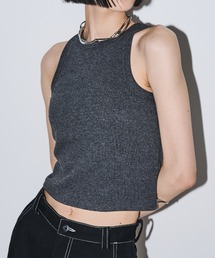 AIC. | パッド付きカットリブショートアメスリタンクトップ(タンクトップ)