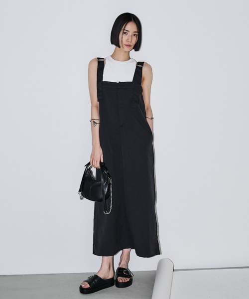 AIC.（エーアイシー）の「パッド付きカットリブショートアメスリタンクトップ（タンクトップ・レディース・ブラック/オフホワイト/チャコールグレー・FREE）」の20枚目の写真