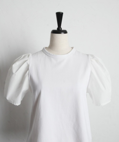 &. NOSTALGIA（アンドドットノスタルジア）の「【ZOZO限定】ドッキングスリーブカットソー（Tシャツ/カットソー・レディース・オフホワイト/ブラック・M）」の18枚目の写真