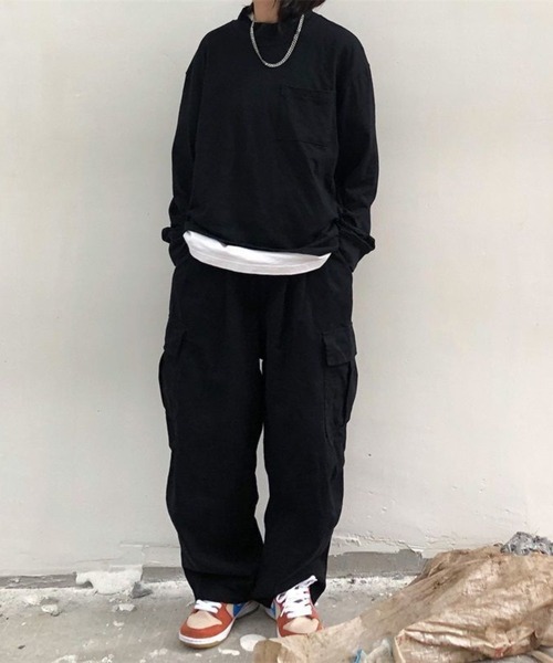 VIBGYOR(ヴィブジョー)の「カーゴパンツ(BL)(カーゴパンツ・レディース・ホワイト/ブラック・MEDIUM/LARGE)」の7枚目の写真