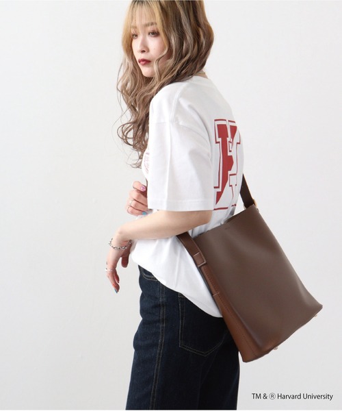 HARVARD(ハーバード)の「HARVARD DOUBLE PRINTED T-SHIRT(Tシャツ/カットソー・メンズ・ホワイト・M/L/XL)」の3枚目の写真