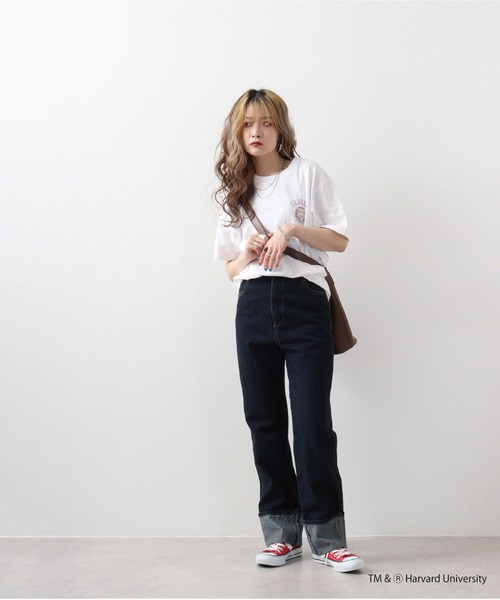 HARVARD(ハーバード)の「HARVARD DOUBLE PRINTED T-SHIRT(Tシャツ/カットソー・メンズ・ホワイト・M/L/XL)」の6枚目の写真