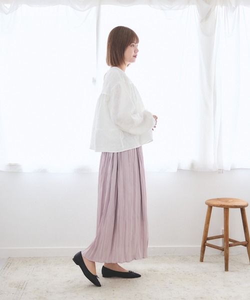 JELLY BEANS(ジェリービーンズ)の「パンチングバレエシューズ【Made in Japan】(125-30330)JELLY BEANS(ジェリービーンズ)(バレエシューズ・レディース・ブラック/プラチナム/シルバー・22.5/24.5/24/23.5/23)」の19枚目の写真