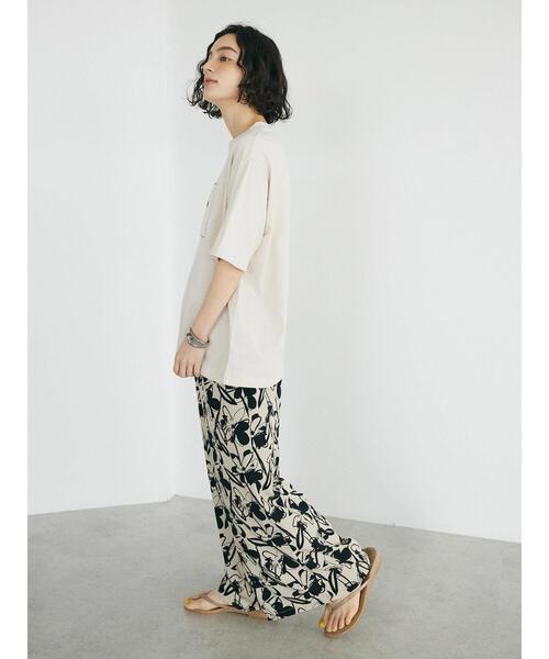 CRAFT STANDARD BOUTIQUE(クラフトスタンダードブティック)の「アートフラワーシャーリングパンツ(その他パンツ・レディース・グリーン/ブラック/アイボリー・FREE)」の10枚目の写真